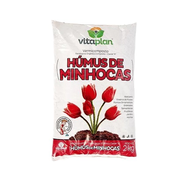 Humus de Minhocas Saco 2kg Nutriplan