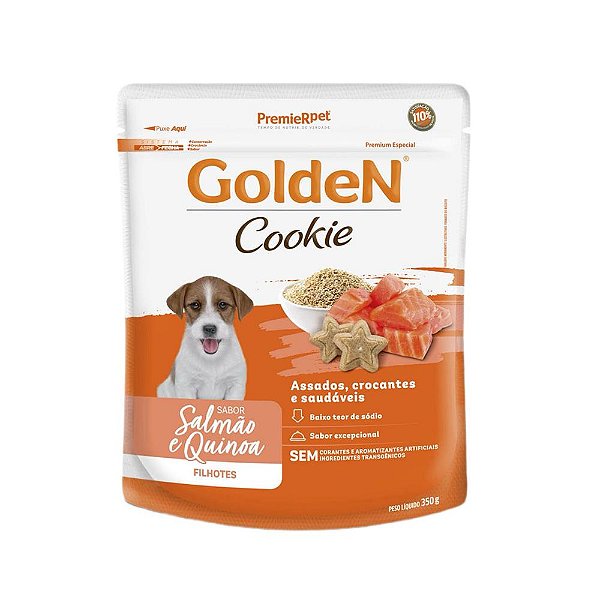 Cookie Golden Filhote Salmao e Quinoa 350 Gr