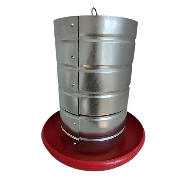 Comedouro Tubular 20 Kg Prato Plastico