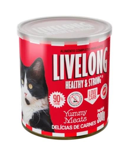 Pate Livelong Gatos Delicias Carnes 300g