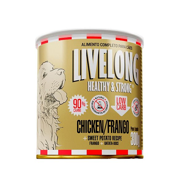 Pate Livelong Caes Frango 300g