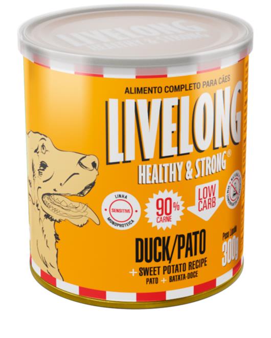 Pate Livelong Caes Pato 300g