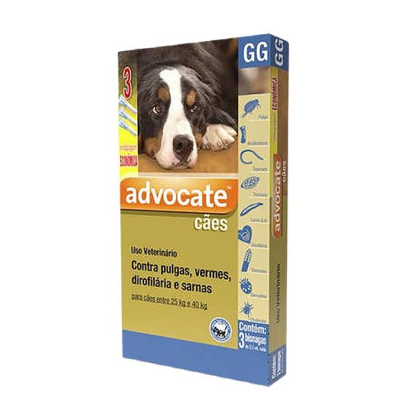 Advocate Caes 4,0ml 25 a 40kg