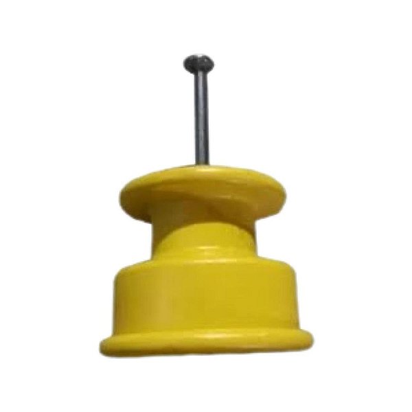 Roldana Isolador 36x36 C/50 (amarelo) Baspan