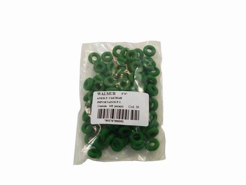 Anel Castracao Imp. Verde C/100 Walmur