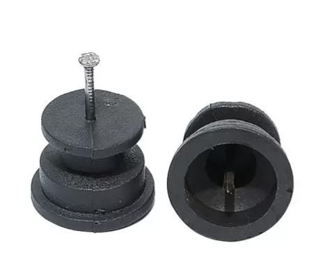 Roldana Isolador 30x30 C/100 (preto) Baspan