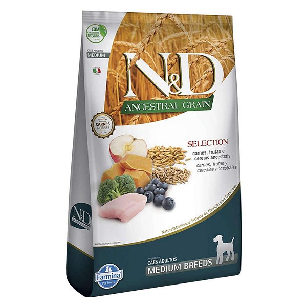Racao Nd Ancestral Selection Canine Ad Medium 15kg