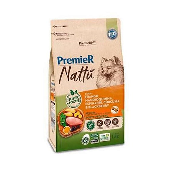 Racao Premier Nattu Racas Peq. Ad Mandioquinha 2,5 Kg