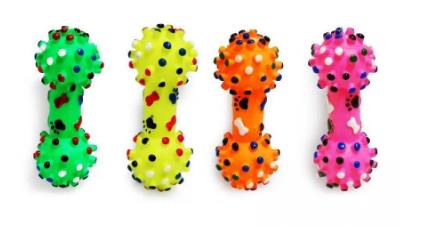 Brinquedo Vinil Halteres Patinhas Cravo Med