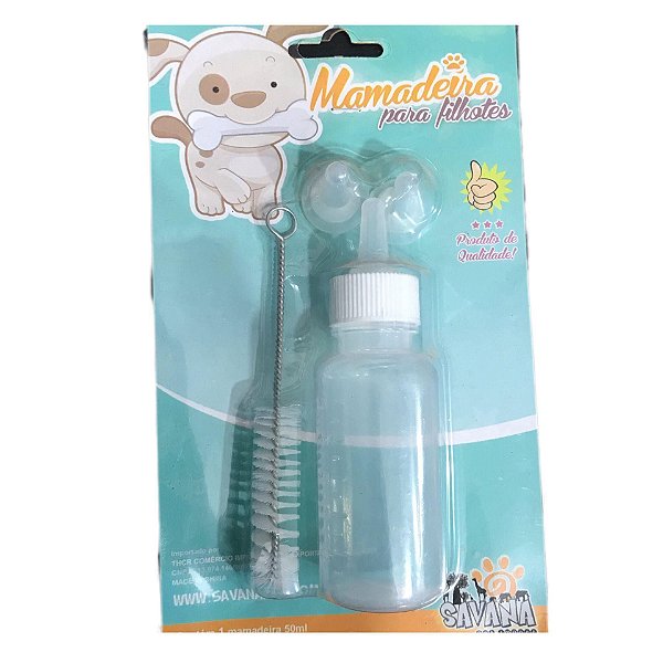 Mamadeira Filhotes C/2 Bicos Extra Escova