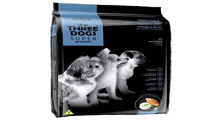 Racao Three Dogs Sp Filhote Peq Mini Frango Arroz 1kg