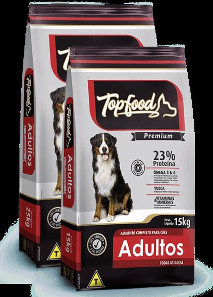 Racao Top Food Premium Adultos 23% 25kg