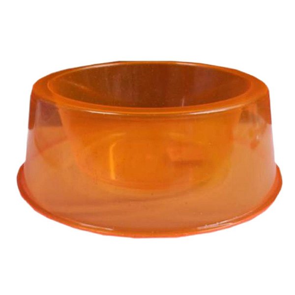 Comedouro Glitter Filhote 300ml Laranja