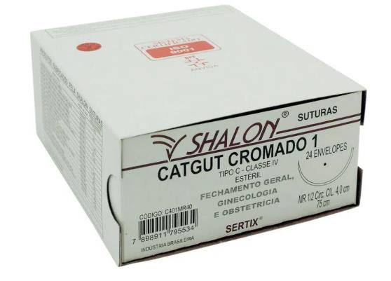Catgut Cromado No. 1 C/ag - Unidade