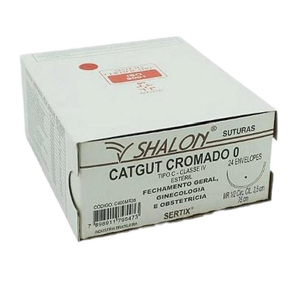 Catgut Cromado No. 3-0 C/ag - Unidade