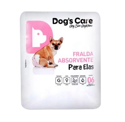 Fralda Femea Dogs Care G C/6un
