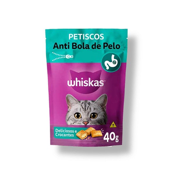 Whiskas Temptations Anti Bola de Pelo 40gr