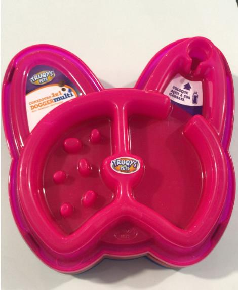 Bebedouro Comedouro 3x1 Dogger  Rosa