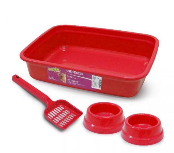 Kit Gato Tradicional Vermelha 4pcs Murano