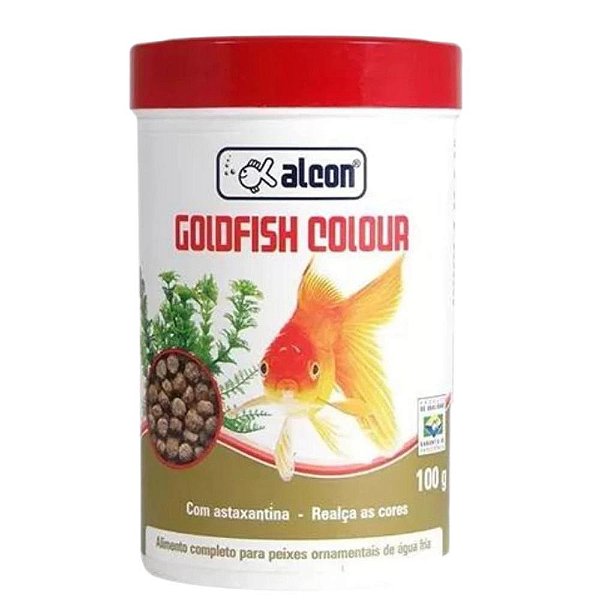 Racao Peixe Alcon Goldfish Colours 100 G