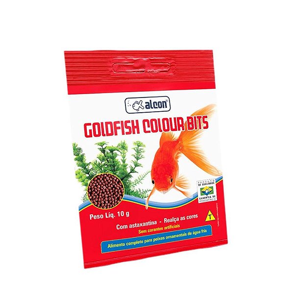 Racao Peixe Alcon Goldfish Colours Bits 10