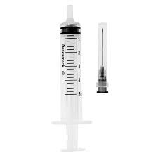 Seringa Descartavel 5 Ml C/ag 25x7