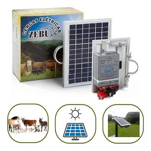 Eletrificador Solar Zebu 35km Zs20