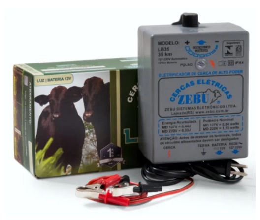 Eletrificador Zebu 35km Lb35 Luz/bateria