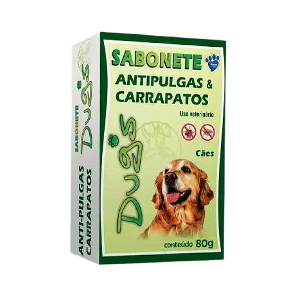 Sabonete Dugs Antipulgas e Carrapato 80 Gr