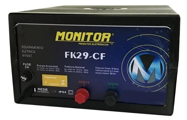 Eletrificador Monitor 160 Km Fk29-Cf Luz