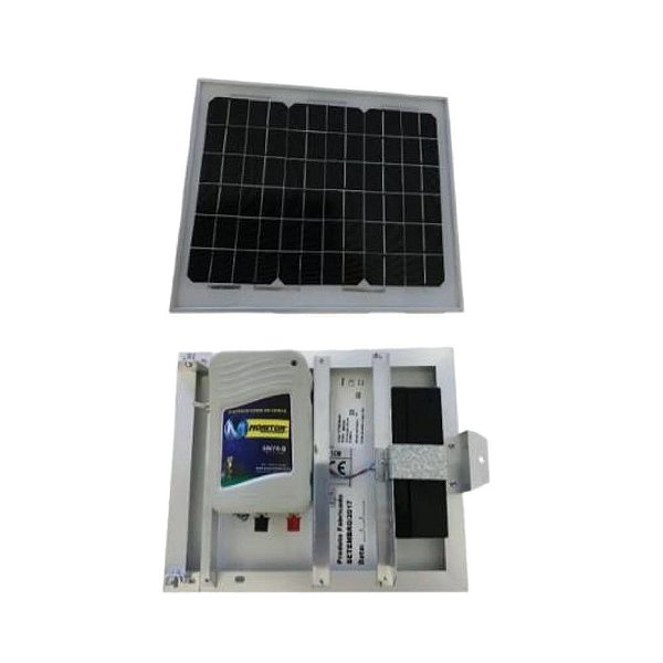 Eletrificador Solar Monitor 80km Sm70-B C/bat.