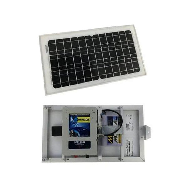 Eletrificador Solar Monitor 160km Sm100-B C/bat.