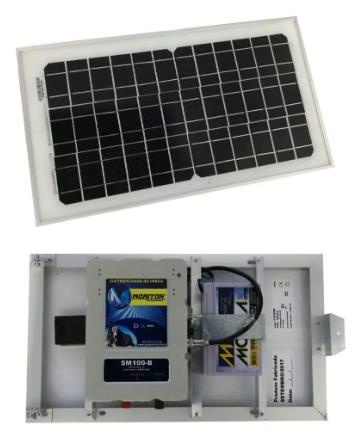 Eletrificador Solar Monitor 160km Sm100-B C/bat.