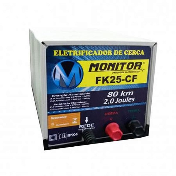 Eletrificador Monitor 120km Fk25-Cf/bateria