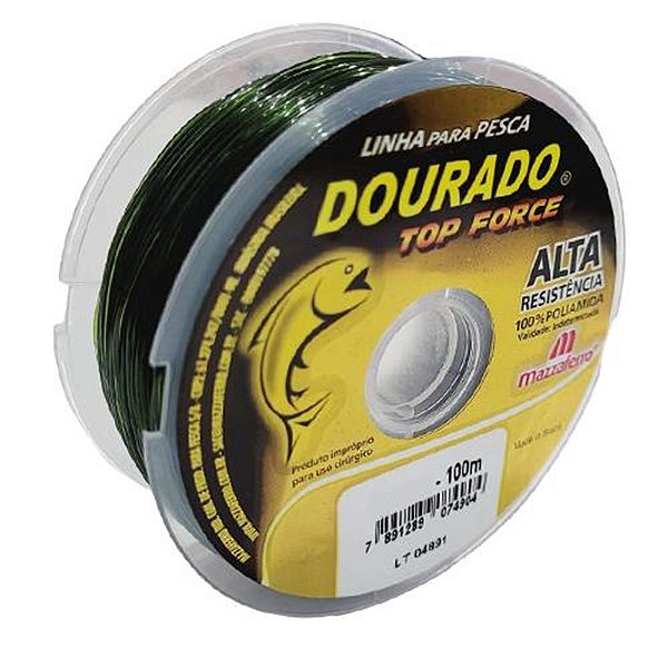 Linha Dourado Top Force Verde Oliva 0,45 100m