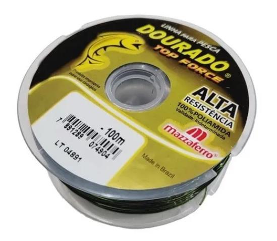 Linha Dourado Top Force Verde Oliva 0,80 100m