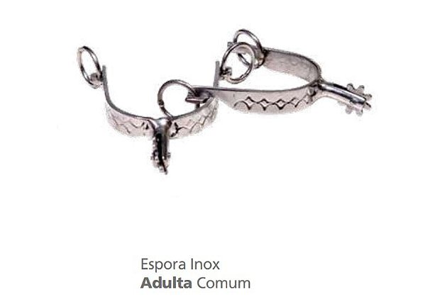 Espora Inox Adulta Comum 107- Regalo Campeiro