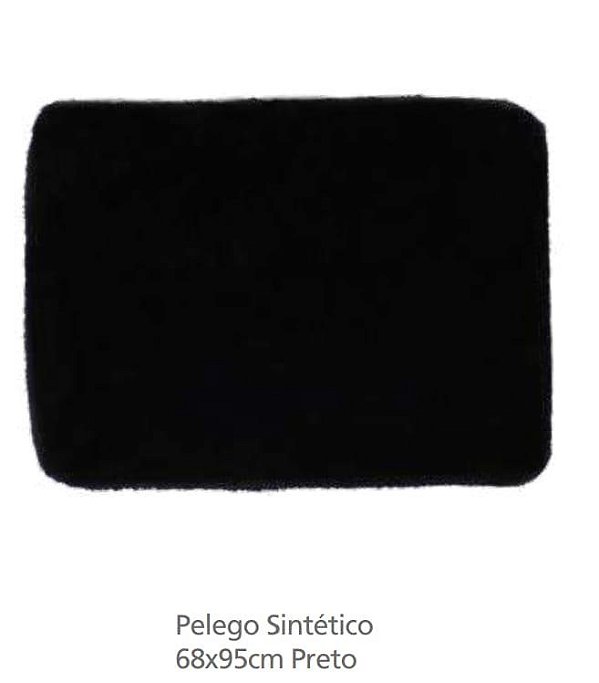 Pelego Sintetico 68x95cm Preto - Regalo Campeiro