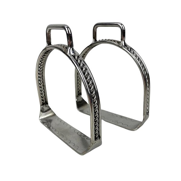 Estribo Inox no Medio Torcido -5045