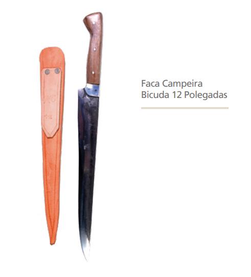 Faca Campeira Bicuda 12 Polegadas - Regalo Campeiro