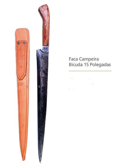 Faca Campeira Bicuda 15 Polegadas - Regalo Campeiro