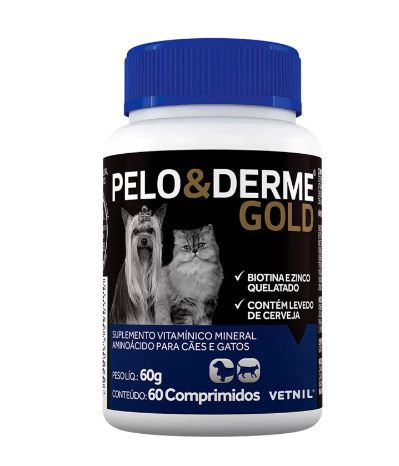 Pelo e Derme Gold 60cp Vetnil