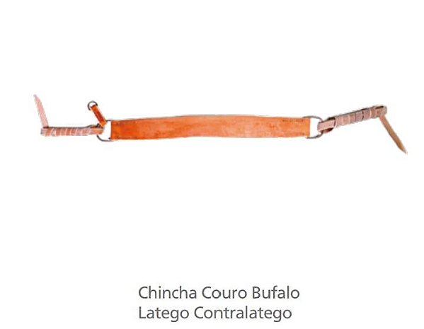 Chincha Couro Bufalo Latego Contralatego 1594 - Regalo Campeiro