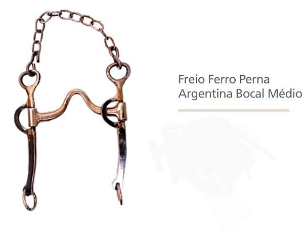 Freio Ferro Perna Argentina Bocal Medio 2068 - Regalo Campeiro