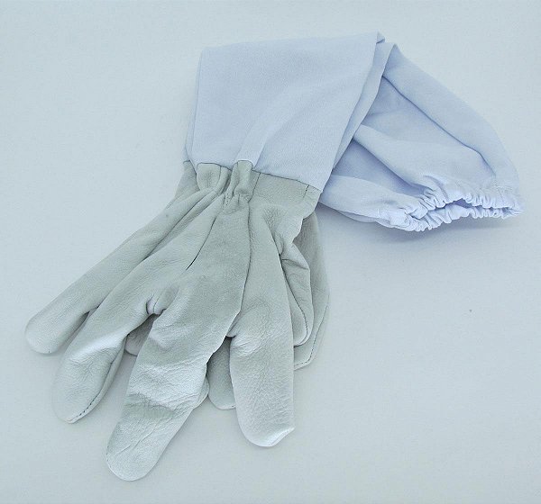 Luva P/ Apicultura Vaqueta/brim C/ Longo 36cm