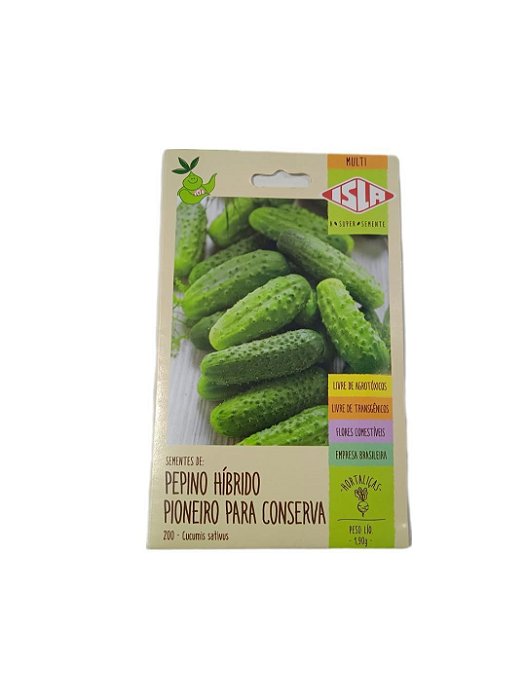 Semente Pepino Cons. Hibrido Pioneiro 1,9g