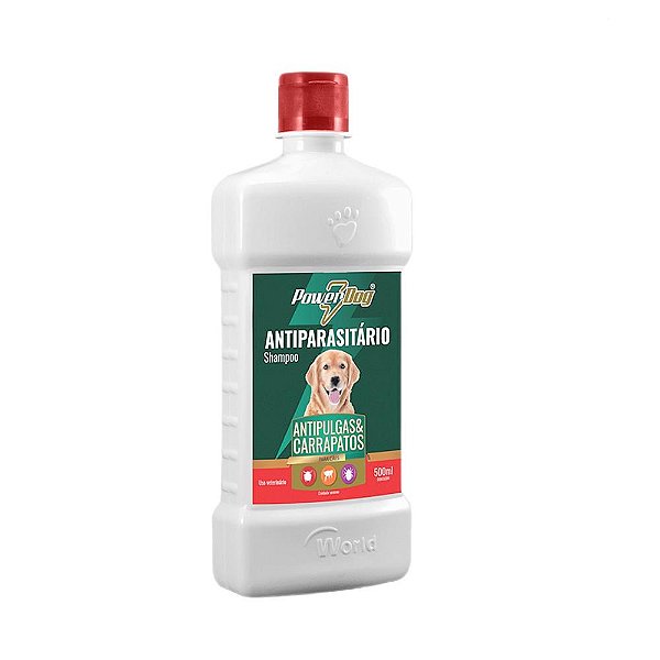 Shampoo Power Dog 500ml Antipulgas e Carrapatos