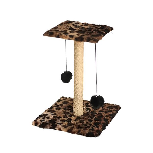 Arranhador Pop Sisal Pelucia Estampa Animal Print
