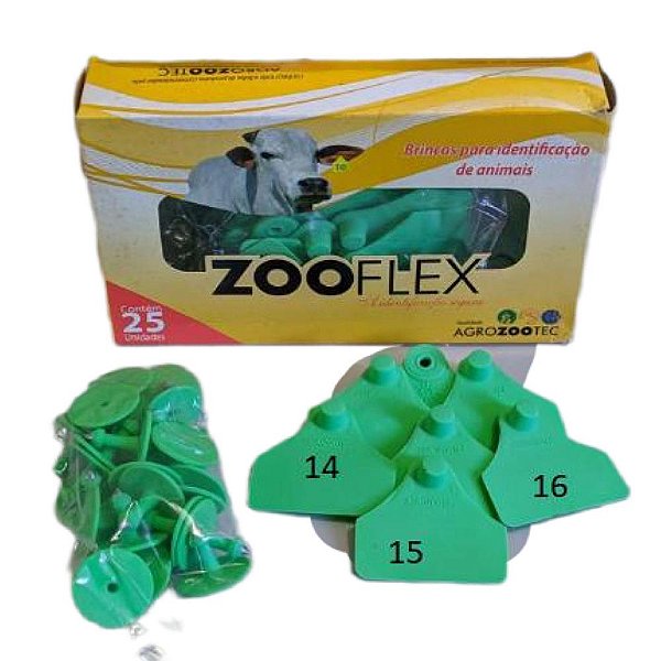 Brinco Gravado Maxi Verde Zooflex (25)