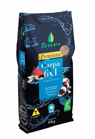 Racao Peixe Poytara Carpa 6x1 6kg